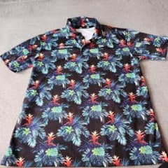 NEW ERA ゴルフウェア メンズ ポロシャツ ボタニカル柄 XXLのサムネイル