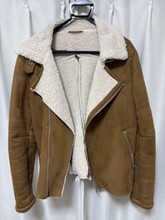 ZARA MAN ムートン ライダース サイズ42(Lサイズ) - メルカリ
