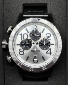 ニクソン NIXON 腕時計 A486-180 クロノグラフ ブラック シルバー 
