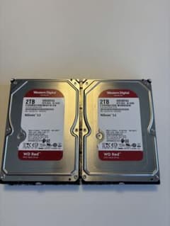 Western Digital WD Red 2TB HDD 2台セットのサムネイル