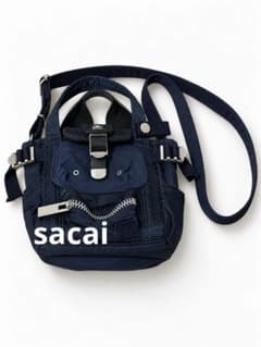 sacai×PORTER ミニトート 2WAY ネイビー 20SS 紺色