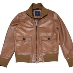 美品 G-STAGE 羊革 レザージャケット 44 バルスターIDEALジップ