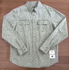 STUSSY 長袖シャツ オリーブ S メンズ　チェックシャツのサムネイル