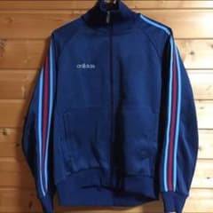P→☆様専用 adidas(アディダス) ジャージ  紺色 水色と赤のラインのサムネイル