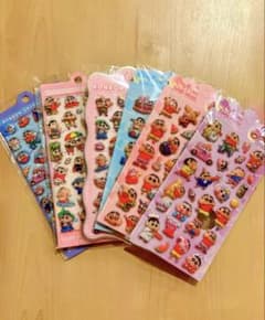 【水シール ぷくぷく】キャラシール 6枚セットのサムネイル