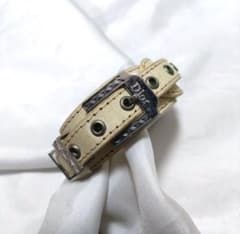 Dior アイボリー レザー ブレスレットのサムネイル