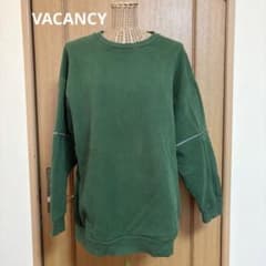 VACANCY Vacancy 스웨트 뒤 기모 그린 프리 사이즈