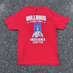 Hanes BULLDOGS Tシャツ レッド Lのサムネイル