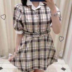 evelyn チェック柄セットアップ ショートパンツ ワンピース エブリンのサムネイル