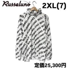 新品 ラッセルノ ゴルフ RSGロゴ タートルネック LS ホワイト 2XL 7