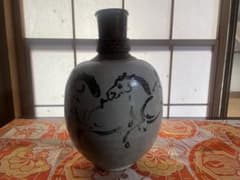 かなり古い大堀相馬焼 馬の絵柄 陶器の壺 蔵出し - メルカリ