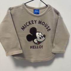 ミッキーマウス ワッフル 長袖Ｔシャツ 90cmのサムネイル