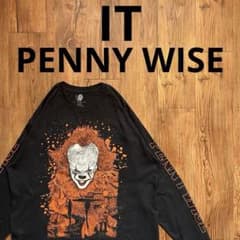 IT PENNYWISE】ロングスリーブシャツ movie ペニーワイズ - メルカリ