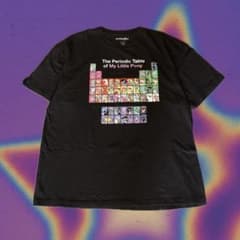 My Little Pony 周期表 Tシャツ ブラック XXLのサムネイル