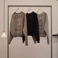 最終お値下げ LON two side sweatshirt カーキブラウン - メルカリ