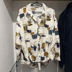 OLIVE des OLIVEレトロ柄 長袖シャツ ブラウス 総柄のサムネイル