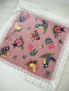 本日まで値下げ！新品　フェイラー　近沢レース店　コラボハンカチ　ハイジ柄　ピンク