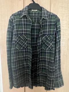 moussy チェック柄 長袖シャツ グリーン系のサムネイル