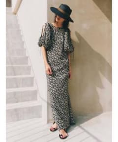 styling/スタイリング/フラワープリントロングドレスのサムネイル