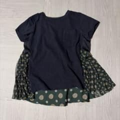 sacai ドッキングギャザーTシャツ　トップス　ブラウス　ペイズリー　サカイ sacai ドッキングギャザーTシャツ トップス ブラウス ペイズリー