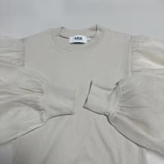 AZUL BY MOUSSY パフスリーブ リブカットソー長袖のサムネイル