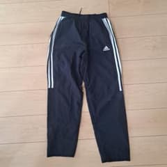 adidas キッズ ロングパンツ ブラック 160のサムネイル