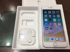 【値下げ‼︎  美品】iPhone 6 Plus Silver 64 GB auのサムネイル