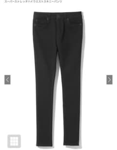 GRL スーパーストレッチハイウエストスキニーパンツ [cu32] 黒のサムネイル