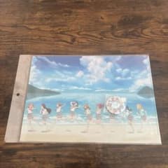 러브라이브 선샤인 Aqours 9주년 전시회 마을 걸어 캔 배지 클리어 파일 세트