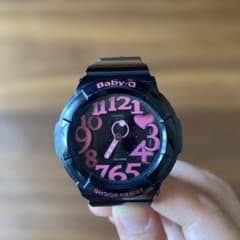 Casio Baby-G デジタル腕時計 ブラック・ピンク ジャンク品 - メルカリ