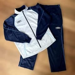 サイズL UMBRO ジャージ セットアップ ネイビー×グレー アンブロ