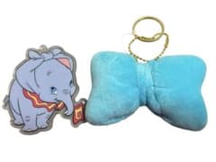 ディズニーキャラクター　ダンボ　アクリルキーホルダー付マスコット　RIBBON！