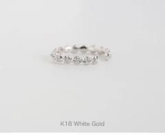 AVARON K18ホワイトゴールドイヤーカフ　Ｋ１８ＷＧ