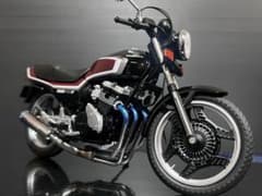 アオシマHONDA CBX400F完成品模型改 黒/赤 - メルカリ