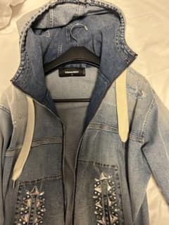 DSQUARED2 ディースクエアードダイヤモンドクリスタル　デニムパーカーのサムネイル