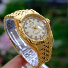 稼働】ELGIN DATE QUARTZ DELUXE ゴールド 超美品 - メルカリ