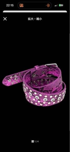 STARTEAM STUDDED SNAKE BELTのサムネイル
