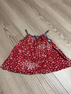 Baby GAP 赤い花柄ワンピース　80cmのサムネイル
