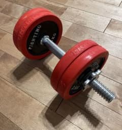 FIGHTING ダンベルプレート 2.5KG 4枚セット シャフト付 - メルカリ