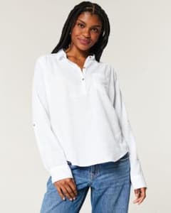 Hollister Easy Cotton Shirt 長袖シャツ Mのサムネイル