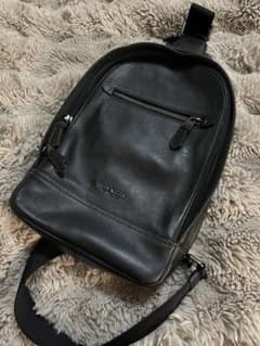 COACH ブラックレザー バッグのサムネイル