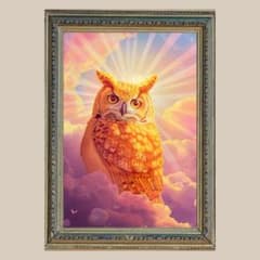 絵画 油絵 風水梟 ふくろう 幸運 m16809591062_1.jpg?1720275384