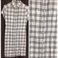 BURBERRY バーバリー ジュニアのワンピース チェックホワイトのサムネイル