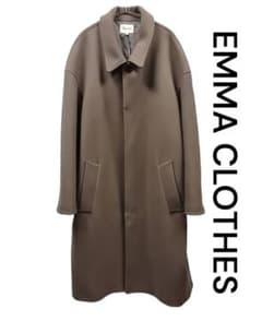 EMMA CLOTHES 엠마 클로즈 갈색 플라이 프론트 코트