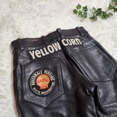 YELLOW CORN イエローコーン レザーパンツ ワッペン ヴィンテージ YELLOW CORN イエローコーン レザーパンツ ワッペン ヴィンテージ