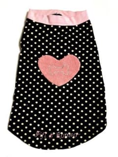 Fifi&Romeo ドットカシミヤハートパッチ付き Mサイズ - メルカリ