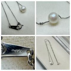上品 Pt850 パール ネックレス｜珠約5.9mm - メルカリ
