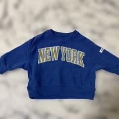 NEW YORK クロップドトレーナー 青のサムネイル