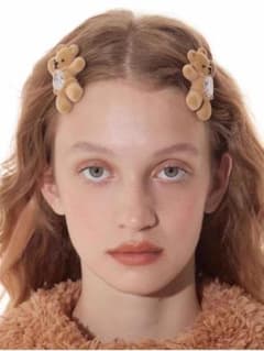 YVMIN クマ ヘアピン ヘアクリップ セット ペア 2 枚 - メルカリ