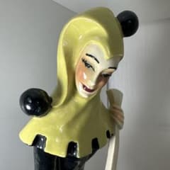 道化師の陶器フィギュア 約30cm - メルカリ